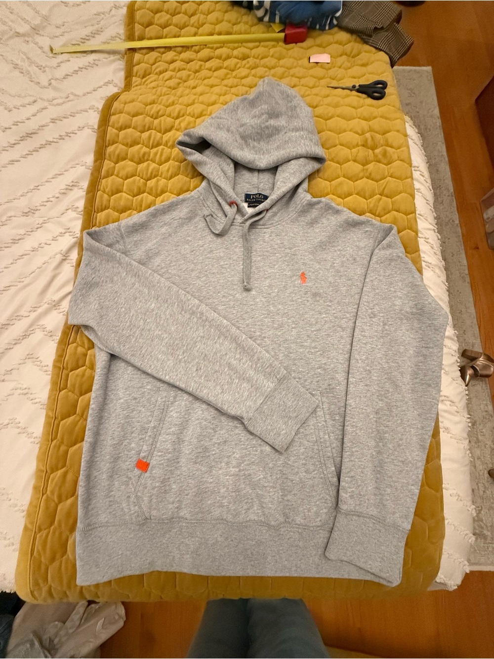 Polo by Ralph Lauren - Gray Hoodie sweatshirt- Men's Casual Pullover